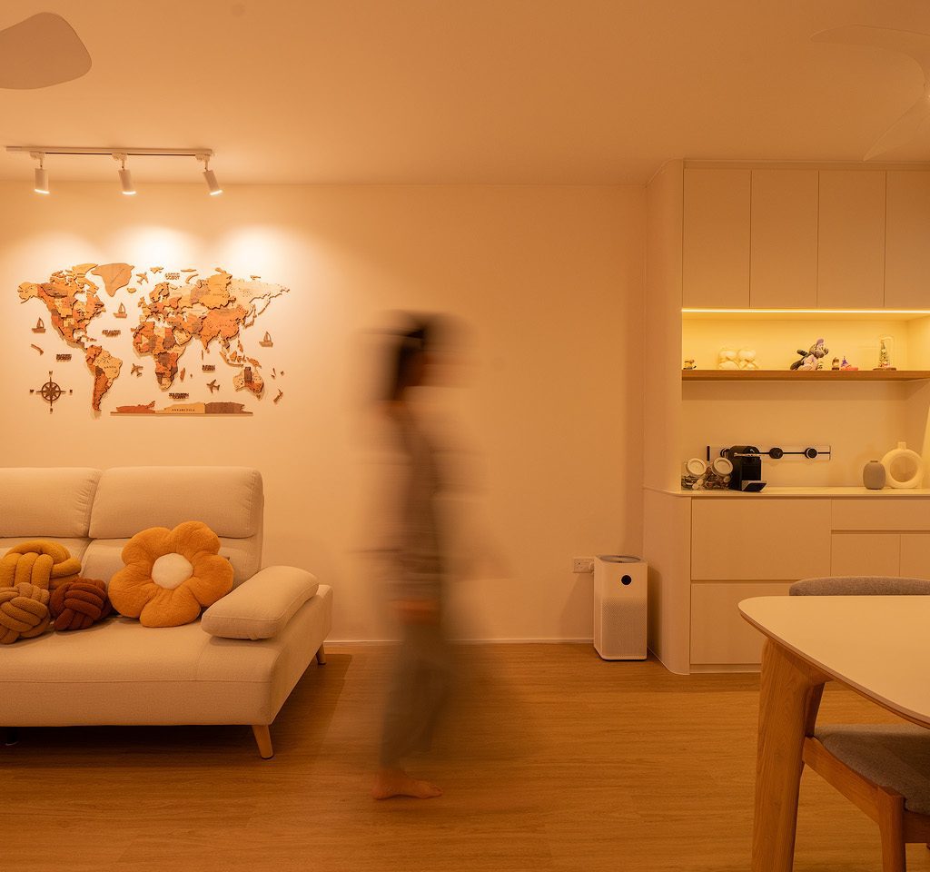 Completed interior at 420 Clementi