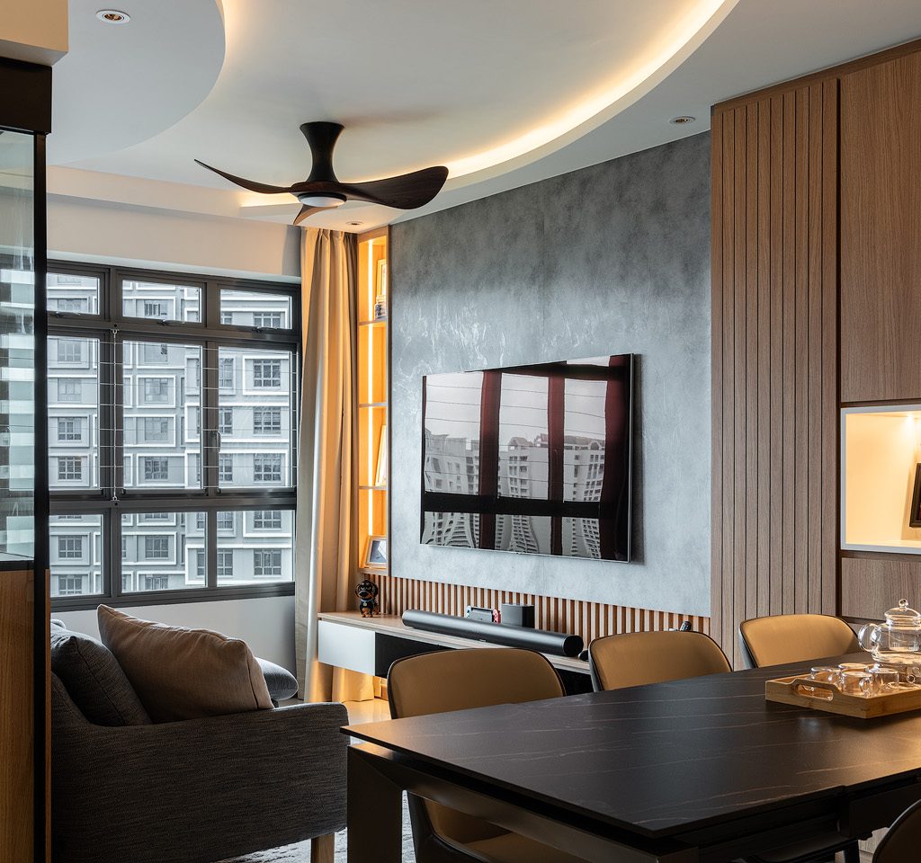 Completed interior at 401E Fernvale